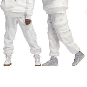 Adidas Originals Unisex Ivy Park White Teddy Cargo Sweat Pants H21204